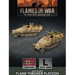Shop All*Flames of War - Germany: Flamethrower Platoon - Miniature Marvels: Airplane Models & Painted Dice
