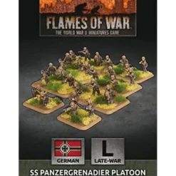 Shop All*Flames of War - Germany: SS Panzergrenadier Platoon - Miniature Marvels: Airplane Models & Painted Dice