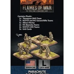 Shop All*Flames of War - USA: Parachute Rifle Platoon - Miniature Marvels: Airplane Models & Painted Dice