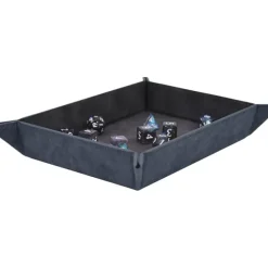 Accessories<Foldable Dice Rolling Tray - Sapphire - Miniature Marvels: Airplane Models & Painted Dice