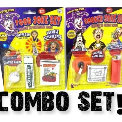 Egpull<Food & Smoker's Joke Prank GaG Set - Funny Novelty Toy Gift ~ COMBO - Miniature Marvels: Airplane Models & Painted Dice