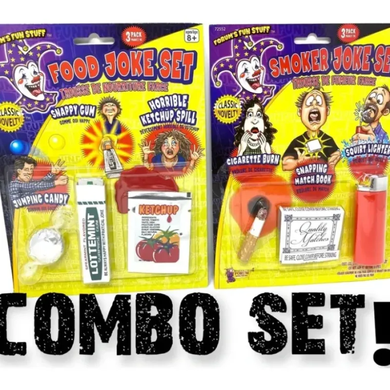 Egpull<Food & Smoker's Joke Prank GaG Set - Funny Novelty Toy Gift ~ COMBO - Miniature Marvels: Airplane Models & Painted Dice