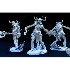 Miniature<Frost Giant Female - Miniature Marvels: Airplane Models & Painted Dice