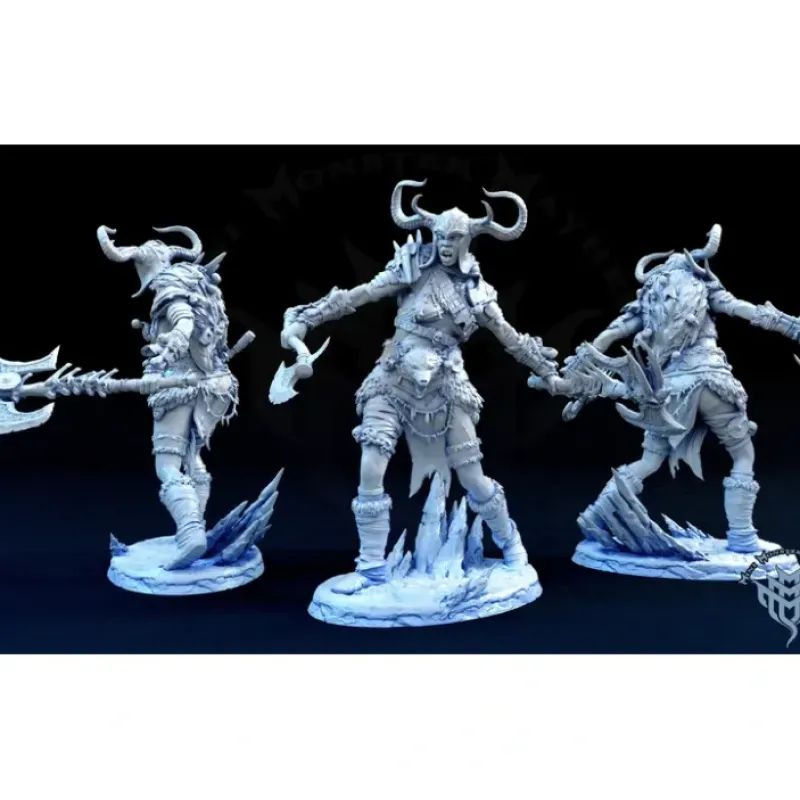 Miniature<Frost Giant Female - Miniature Marvels: Airplane Models & Painted Dice