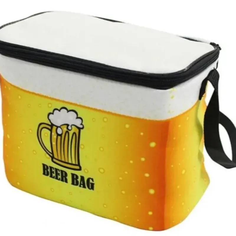 Egpull<FUNKY BEER COOLER BAG - Simply Cool looking! Fun Style 6pk Drink Can Holder - Miniature Marvels: Airplane Models & Painted Dice