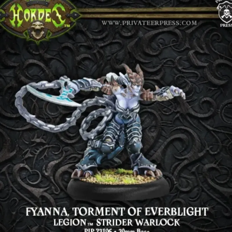 Miniature<Fyanna, Torment of Everblight: Legion of Everblight - Warlock PIP 73106 - Miniature Marvels: Airplane Models & Painted Dice