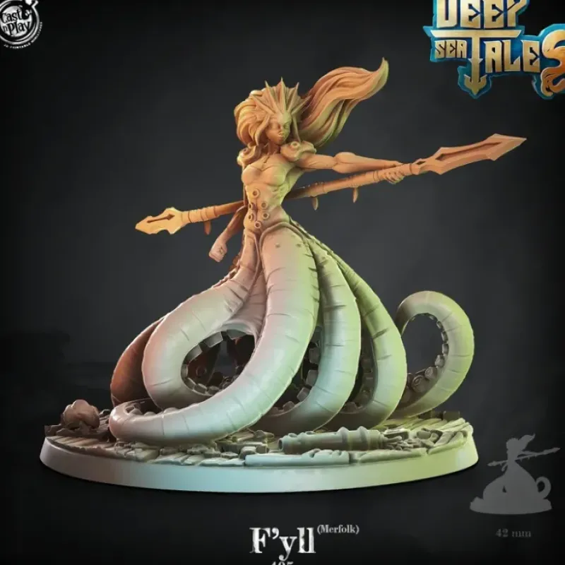 Miniature<F'yll Merfolf - Miniature Marvels: Airplane Models & Painted Dice