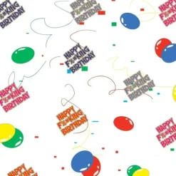 Egpull<Gag Gift Wrap Happy F%#KING Birthday Wrapping Paper - NASTY! - Miniature Marvels: Airplane Models & Painted Dice