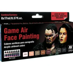 Accessories<Game Air Set: Face Painting (by Angel Giraldez) (8) (Old Formula) - Miniature Marvels: Airplane Models & Painted Dice
