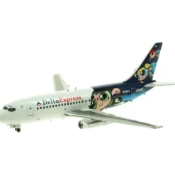 Airplane Model*Gemini Jets 1:400 Biggest Bird Delta Express N310DA Boeing 737-200 - Miniature Marvels: Airplane Models & Painted Dice