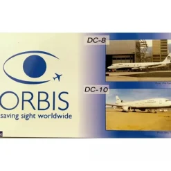 Airplane Model*Gemini Jets 1:400 GJORB238 ORBIS DC-8/DC-10 N220RB/N220AU - Miniature Marvels: Airplane Models & Painted Dice