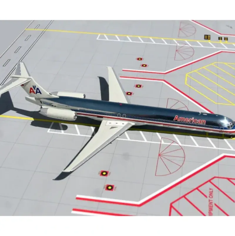 Airplane Model*Gemini Jets G2AAL130 1:200 American Airlines MD-80 N7509 (Box has shelf wear and model has minor tarnishing) - Miniature Marvels: Airplane Models & Painted Dice