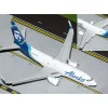Airplane Model*Gemini Jets G2ASA1019F 1:200 Alaska Air Cargo Boeing 737-700W(BDSF) (Flaps Down) - Miniature Marvels: Airplane Models & Painted Dice