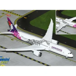 Airplane Model*Gemini Jets G2HAL1051F 1:200 Hawaiian Airlines Boeing 787-9 N780HA (Flaps Down) - Miniature Marvels: Airplane Models & Painted Dice