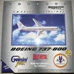 Airplane Model*Gemini Jets GJAAL123 1:400 American Airlines Boeing 737-800 - Miniature Marvels: Airplane Models & Painted Dice