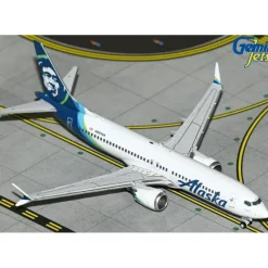 Airplane Model*Gemini Jets GJASA2273 1:400 Alaska Airlines B737 MAX 8 N801AK - Miniature Marvels: Airplane Models & Painted Dice