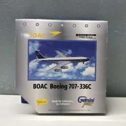 Airplane Model*Gemini Jets GJBAW030 1:400 BOAC Boeing 707-336C - Miniature Marvels: Airplane Models & Painted Dice