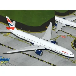 Airplane Model*Gemini Jets GJBAW2118F 1:400 British Airways Boeing 777-300ER G-STBH (Flaps Down) - Miniature Marvels: Airplane Models & Painted Dice