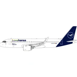Airplane Model*Gemini Jets GJDLH2168 1:400 Lufthansa Airbus A320Neo 'Lovehansa" - Miniature Marvels: Airplane Models & Painted Dice