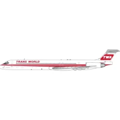 Airplane Model*Gemini Jets GJTWA2009 1:400 TWA MD-80 - Miniature Marvels: Airplane Models & Painted Dice