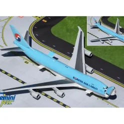 Airplane Model*Gemini Jets G2KAL930 1:200 Korean Air Cargo Boeing 747-400ERF (Interactive) - Miniature Marvels: Airplane Models & Painted Dice