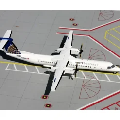 Airplane Model*Gemini Jets G2UAL251 1:200 Q400 United Express N354NG - Miniature Marvels: Airplane Models & Painted Dice