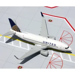 Airplane Model*Gemini Jets G2UAL410 1:200 United Airlines Boeing 737-500 - Miniature Marvels: Airplane Models & Painted Dice