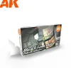 Paint<3Gen Acrylics: Black & Cream White Vehicle Interiors LTG AK-11683 - Miniature Marvels: Airplane Models & Painted Dice
