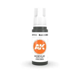 Paint<3Gen Acrylics: Black Green - Standard LTG AK-11160 - Miniature Marvels: Airplane Models & Painted Dice