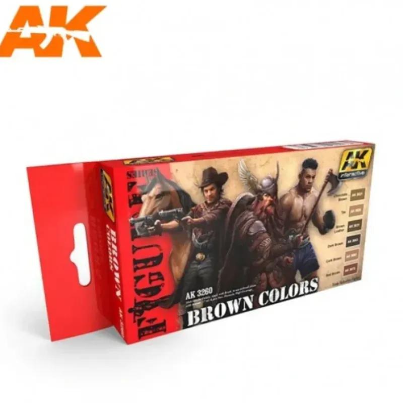 Paint<3Gen Acrylics: Brown Colors LTG AK-3260 - Miniature Marvels: Airplane Models & Painted Dice