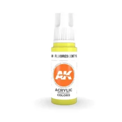 Paint<3Gen Acrylics: Fluorescent Yellow - Standrard LTG AK-11049 - Miniature Marvels: Airplane Models & Painted Dice