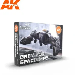 Paint<3Gen Acrylics: Grey for Spaceships LTG AK-11614 - Miniature Marvels: Airplane Models & Painted Dice