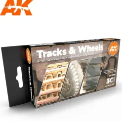 Paint<3Gen Acrylics: Tracks & Wheels LTG AK-11672 - Miniature Marvels: Airplane Models & Painted Dice