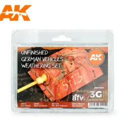 Paint<3Gen Acrylics: Unfinished German Vehicles Weathering Set LTG AK-11651 - Miniature Marvels: Airplane Models & Painted Dice