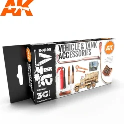 Paint<3Gen Acrylics: Vehicle and Tank Accessories LTG AK-11647 - Miniature Marvels: Airplane Models & Painted Dice