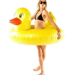Egpull<GIANT 4 FT Inflatable Rubber Duckie Ducky Duck Pool Float Raft - BigMouth Inc - Miniature Marvels: Airplane Models & Painted Dice