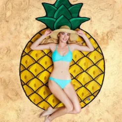 Egpull<GIANT 5 FT PINEAPPLE - Beach Pool Shower Towel Blanket - BigMouth Inc. - Miniature Marvels: Airplane Models & Painted Dice
