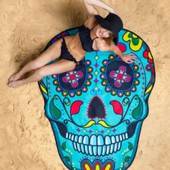 Egpull<GIANT 5 FT SUGAR SKULL - Beach Pool Shower Towel Blanket - BigMouth Inc. - Miniature Marvels: Airplane Models & Painted Dice