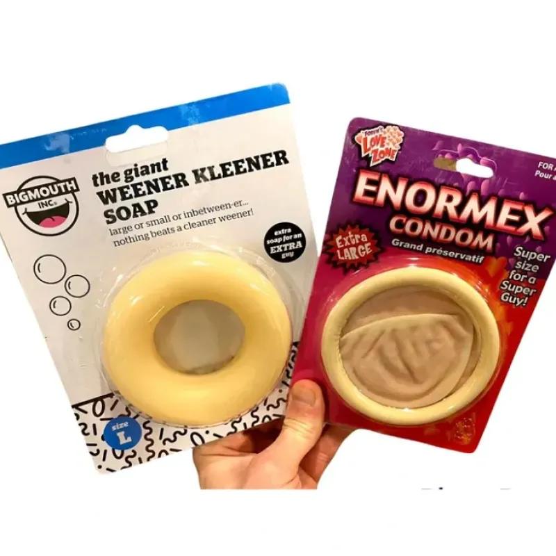 Egpull<Giant Condom and Willy Weener Cleaner Soap - Adult GaG Prank Joke Como Set - Miniature Marvels: Airplane Models & Painted Dice