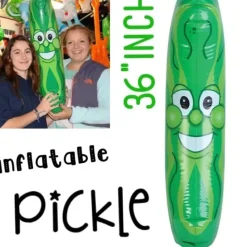 Egpull<GIANT Inflatable Pickle Head - Beach Pool Float Noodle Gag Prank Joke Party Fun - Miniature Marvels: Airplane Models & Painted Dice
