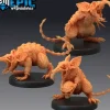 Miniature<Giant Rat Revenants - Miniature Marvels: Airplane Models & Painted Dice