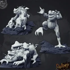 Miniature<Giant Toads - Miniature Marvels: Airplane Models & Painted Dice