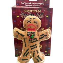 Egpull<GINGERBREAD Voodoo Doll with Pins ~ Adult Gag Joke Office Toy Holiday Gift - Miniature Marvels: Airplane Models & Painted Dice