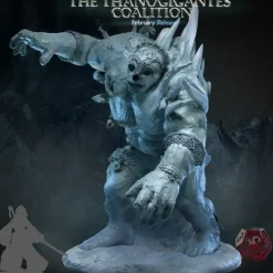 Miniature<Glacier King - Miniature Marvels: Airplane Models & Painted Dice
