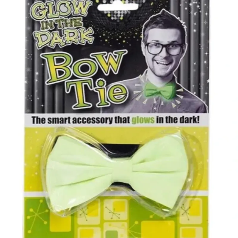 Egpull<GLOW IN THE DARK BOW TIE - Costume Prop Dress Up Clothing Fun Accessory - Miniature Marvels: Airplane Models & Painted Dice