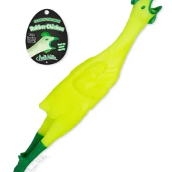 Egpull<Glow In The Dark Rubber Chicken - Classic Gag Joke Child Dog Toy - Archie McPhee - Miniature Marvels: Airplane Models & Painted Dice