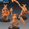 Miniature<Goat Demons - Miniature Marvels: Airplane Models & Painted Dice
