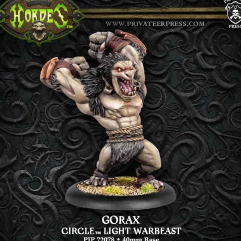 Miniature<Gorax: Circle Orboros - Warbeast PIP 72078 - Miniature Marvels: Airplane Models & Painted Dice