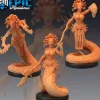 Miniature<Gorgon Sisters - Miniature Marvels: Airplane Models & Painted Dice