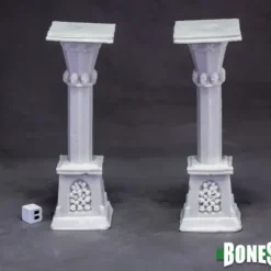 Miniature<Graveyard Column (X2): Bones RPR 77638 - Miniature Marvels: Airplane Models & Painted Dice